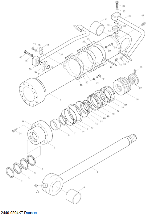 2440-9294KT Bucket Cylinder Seal Kit for Solar 400-V Solar 420LC-V 2440-9294KT Bucket Cylinder Seal Kit for Solar 400-V Solar 420LC-V