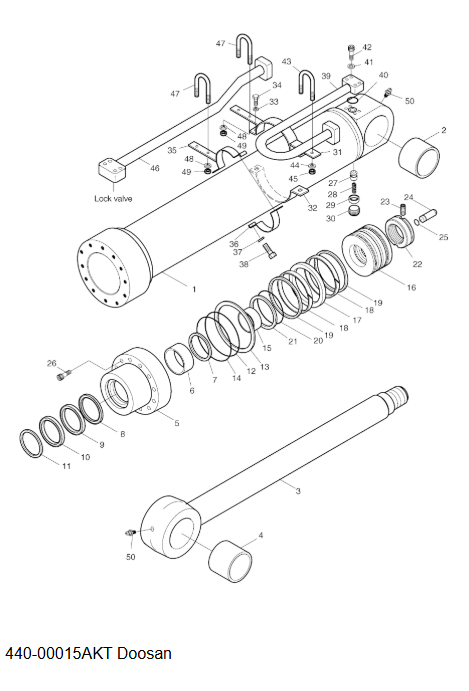 440-00015AKT Arm Cylinder Seal kit For Solar 450LC-V 470LC-V 500LC-V 440-00015AKT Arm Cylinder Seal kit For Solar 450LC-V 470LC-V 500LC-V