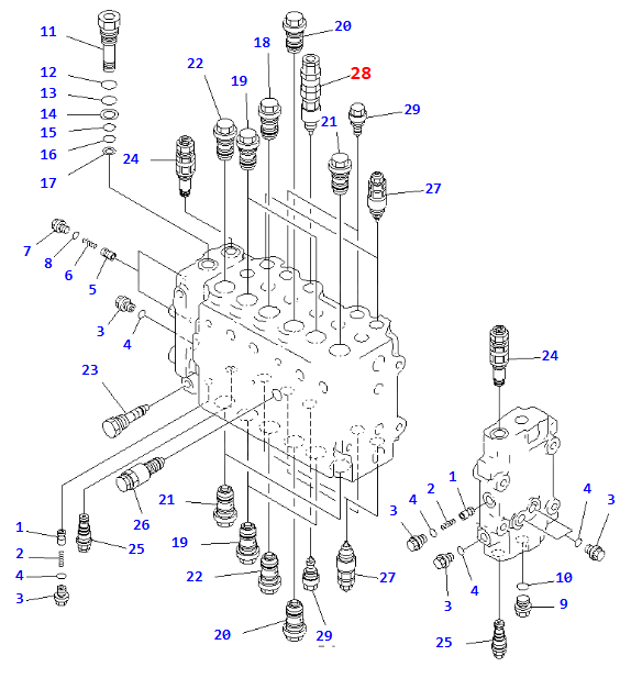 723-40-90200 7234090200 Relief Valve For PC200-6