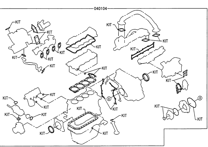 VHS040104283 VHS040104448 VHS040104193 J05E Engine Gasket Overhaul Kit For SK200-8 SK210-8 SK210-10 VHS040104283 VHS040104448 VHS040104193 J05E Engine Gasket Overhaul Kit For SK200-8 SK210-8 SK210-10