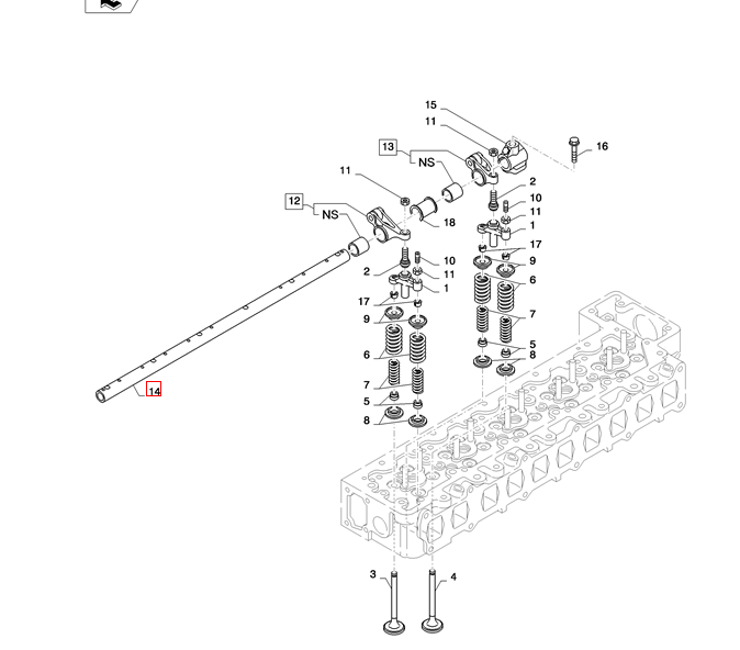 VHS139011390 13800-E0040 J08E Enigne Rocker valve assy For SK330-8 SK350-8 SK380-8