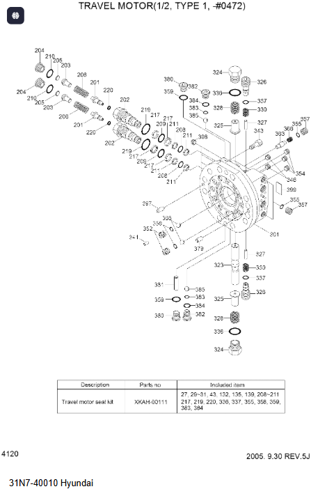 31N7-40010 31N6-40011 31N6-40010 TM40  Final Drive For R200-7 R210-7 R215-7 R225-7