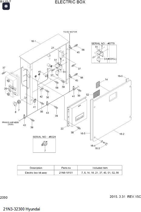 21N3-32300 21N332300 MCU Controller For R110-7 21N3-32300 21N332300 MCU Controller For R110-7