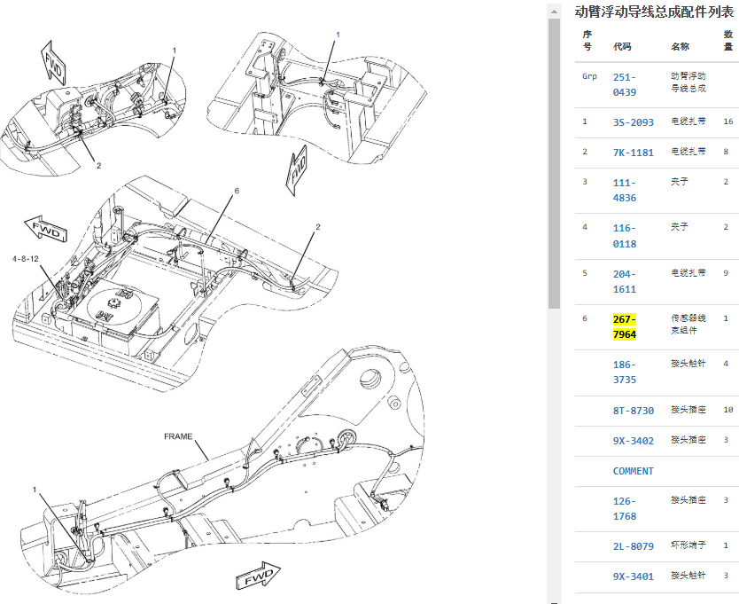267-7964 2677964 Engine Wire Harness For CAT 324D 325D 329D 267-7964 2677964 Engine Wire Harness For CAT 324D 325D 329D