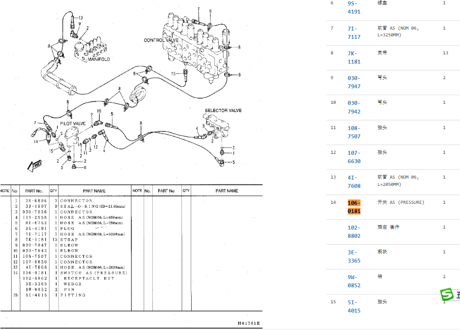 106-0181 106-0180 1060181 1060180 Pressure Sensor Switch For CAT 318B 312B 320B 320D 317B 345B 318B 