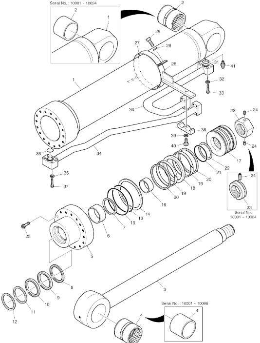 K9002066 Boom Cylinder Seal Repair Kit For DX420LC K9002066 Boom Cylinder Seal Repair Kit For DX420LC