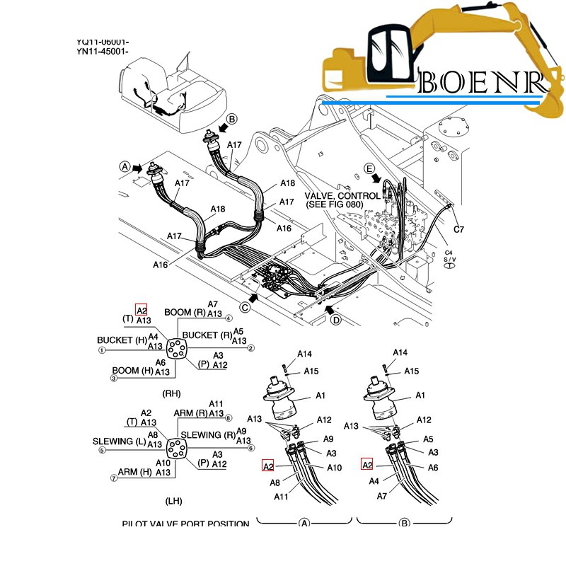 BNR excavator Parts
