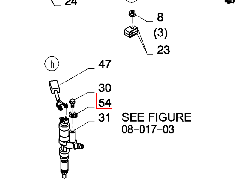 VHSZ20908024 VH965908120A J05E J08E Injector Return Line Gasket For SK200-8 SK250-8 SK350-8