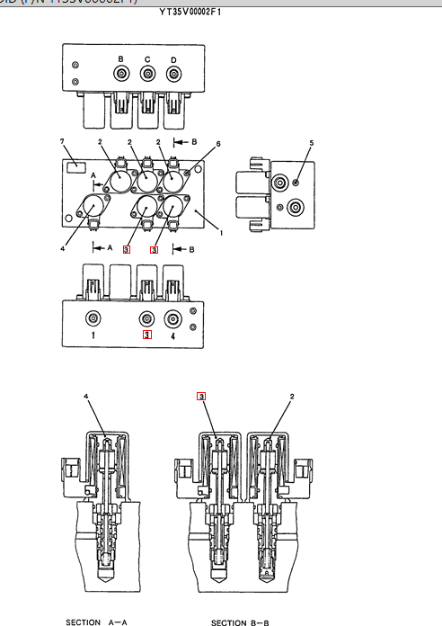 YT35V00005F1 Solenoid Valve For SK70SR SK80SR