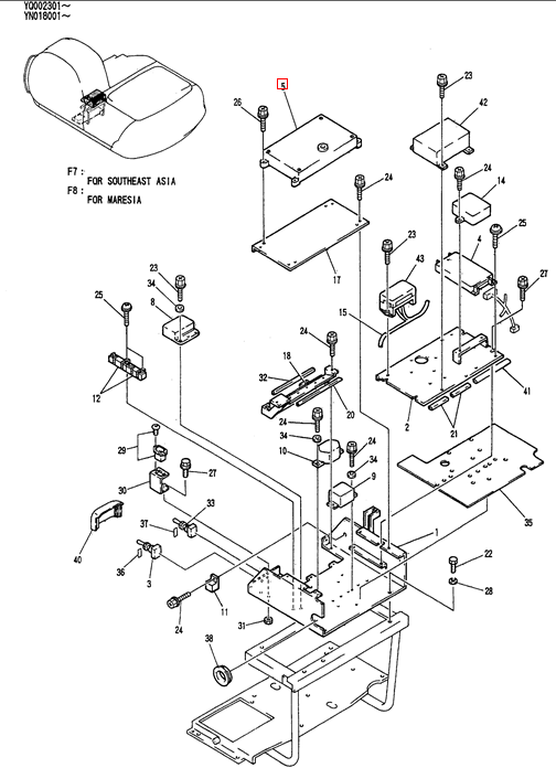 YN22E00015F3 YN22E00309F1 Controller For SK200-5