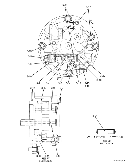 LQ10V00036F1 hydraulic pump Gear Pump for SK200-10 SK210-10 LQ10V00036F1 hydraulic pump Gear Pump for SK200-10 SK210-10