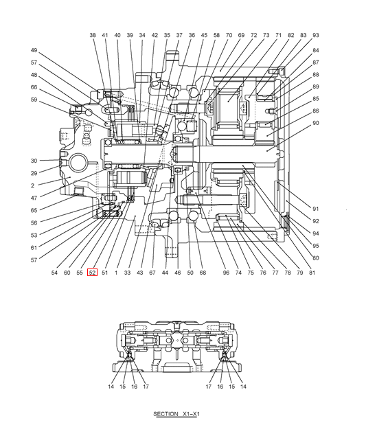 2441U983S126 Final Drive Motor Plate for SK250-6E SK250-8 SK260-8 2441U983S126 Final Drive Motor Plate for SK250-6E SK250-8 SK260-8