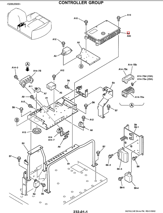 YN22E00146F1 YN22E00146F2 Controller For SK200-6E SK210-6E