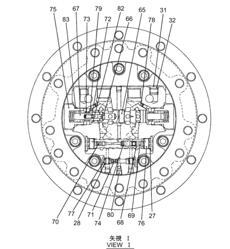 PS15V00003F1 PHV-4B-70D Final Drive For SK55SR