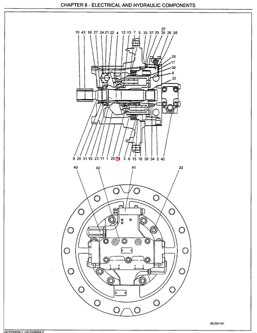 LQ15V00004S014 M3V150 Final drive motor cylinder block plunger for SK220-3 SK220-5 SK250-6E LQ15V00004S014 M3V150 Final drive motor cylinder block plunger for SK220-3 SK220-5 SK250-6E
