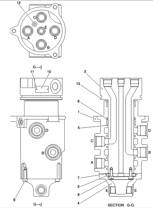 YN55V01049P1 Swivel connector Seal For SK140SR SK200-6E SK200SR SK200-8 SK210-8 SK215SR SK235SR