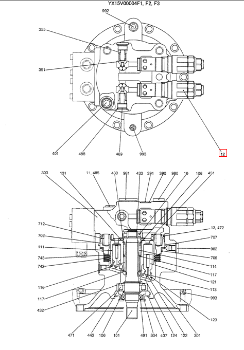 YN22V00014FA  YN22V00014F1 YY22V00007F1 Relief valve for SK200-8 SK210-8 SK135SR SK215SR